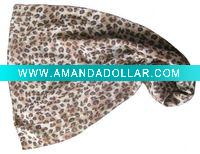 2011 newest polyester leopard printed scarf
