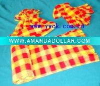 Wholesale Kids winter polar fleece cap/gloves/scarf 3 pcs set