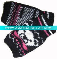 Wholesale winter acrylic knitted magic gloves