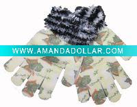 Wholesale winter acrylic knitted magic gloves