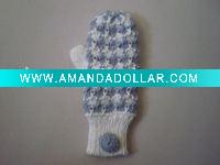 Wholesale women's knitted fashion winter gloves