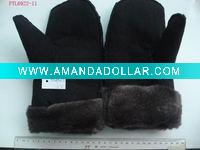 Wholesale colorful lint gloves for cold winter