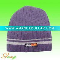 Wholesale Knitted beanie with Jacquard logo