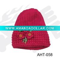 Winter knitted cap