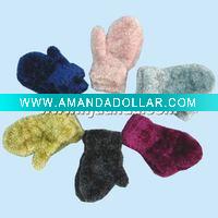 100% polyester feather yarn magic mitten