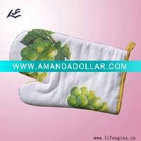 Wholesale 100% cotton cooking oven mitten