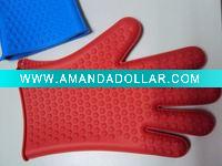 heat resistant silicone oven mitten