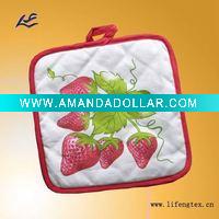 Wholesale 100% cotton printed mitten pot holder