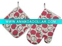 Wholesale printing slip-resistant Oven Mitten potholder
