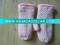 mitten with plush