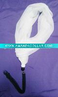 Wholesale 2011Newest white textile winter necklace with chains strip pandent