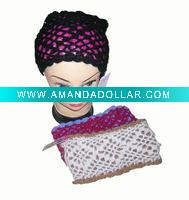 Wholesale handmade knit headband headwrap neck warmer