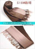 Wholesale Stylish winter pashmina scarf coffee color