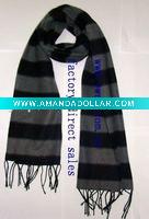 Wholesale Polar fleece winter striped scarf