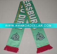 Wholesale acrylic football fans scarf/knitting scarf/winter scarf