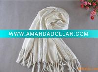 Wholesale fashion winter scarf with silver