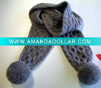 Wholesale winter knitted acrylic scarf