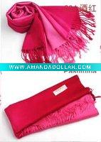 Wholesale 70% pashmina winter scarf wine red color