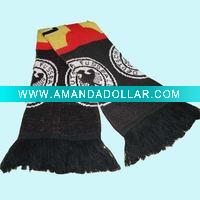 Wholesale Football fans scarves, sport scarf, jacquard scarf, knitted scarf-- FY0017