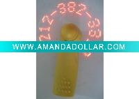 led flashing message fan