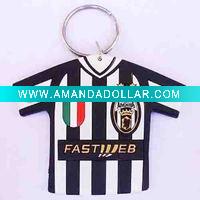 Wholesale 2011 new football team clothes keychain for fans