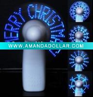 Wholesale led fan portable mini fan flashing fan for gift &promotion