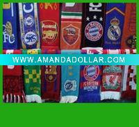 Wholesale sports knitted fan scarf