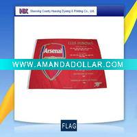 Wholesale Football club fan flag banner craft souvenir for Arsenal football team