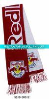 Wholesale high quality jacquard knitted fan scarf