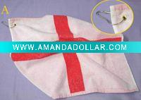 Wholesale Jacquard England Flag Fans Towel,Sports Towel,Golf Towel