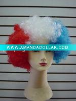 Wholesale colorful short afro sports wigs/synthetic wigs