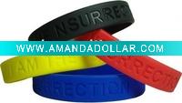 DEBOSSED SILICONE WRISTBANDS
