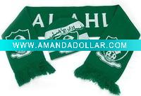 Wholesale Jacquard scarf & cap set / Sports scarf&cap set / Football team scarf