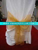 satin and organza sash