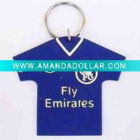 football shirt pvc keychain for fans