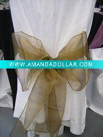 satin and organza sash