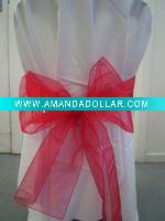 satin and organza sash