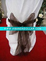 satin and organza sash