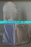Polyester satin chair cover /Polyester banquent chair cover