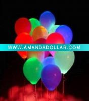 Flashing balloon with stick