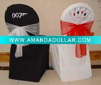 printed poly chair cover
