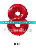 Wholesale The number foil balloon