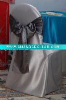 satin chair cover