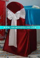 satin chair cover