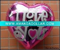 Wholesale 18" heart mylar balloon