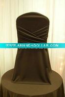 black polyester chair cover
