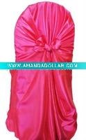 wedding pink polyester universal chair cover