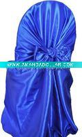wedding blue polyester universal chair cover