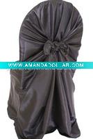 wedding black polyester universal chair cover