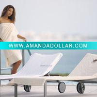 white beach chair cover